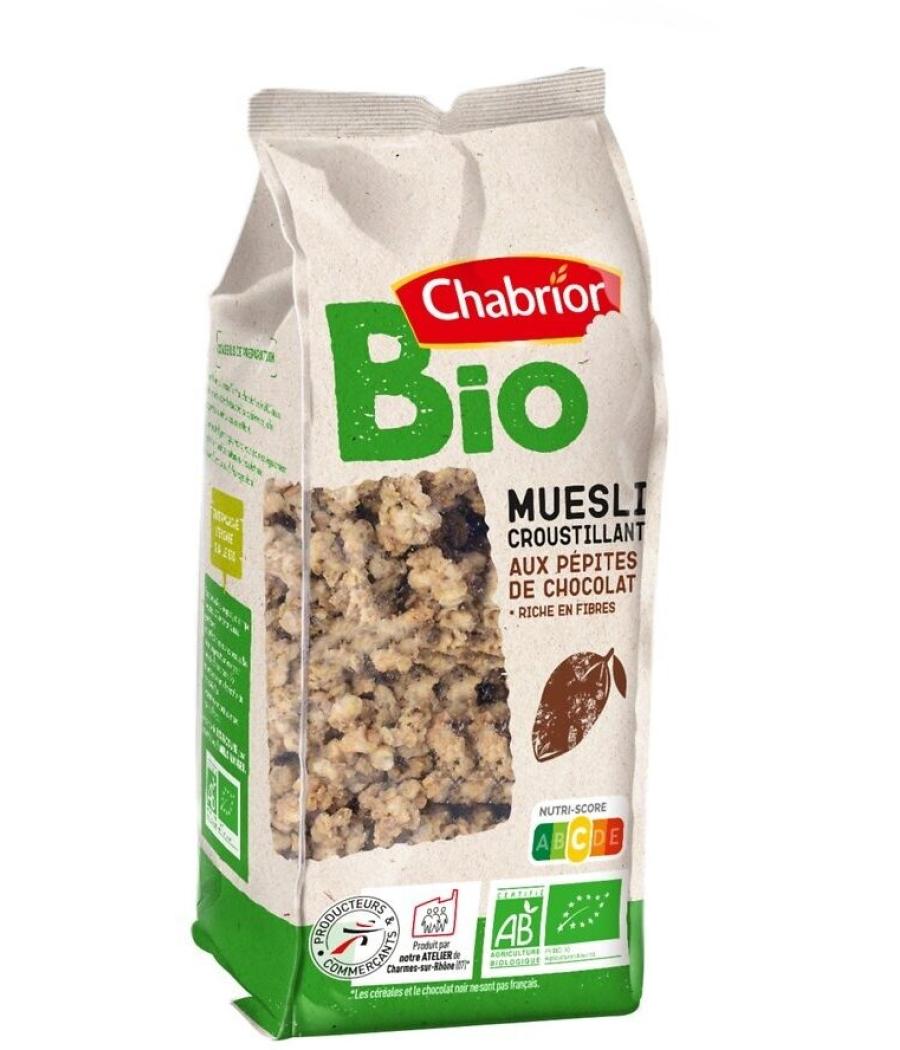 MUESLI CROUSTILLANT AU CHOCOLAT BIO 500G 500 G MUESLI CROUSTILLANT AU CHOCOLAT BIO 500G 500 G