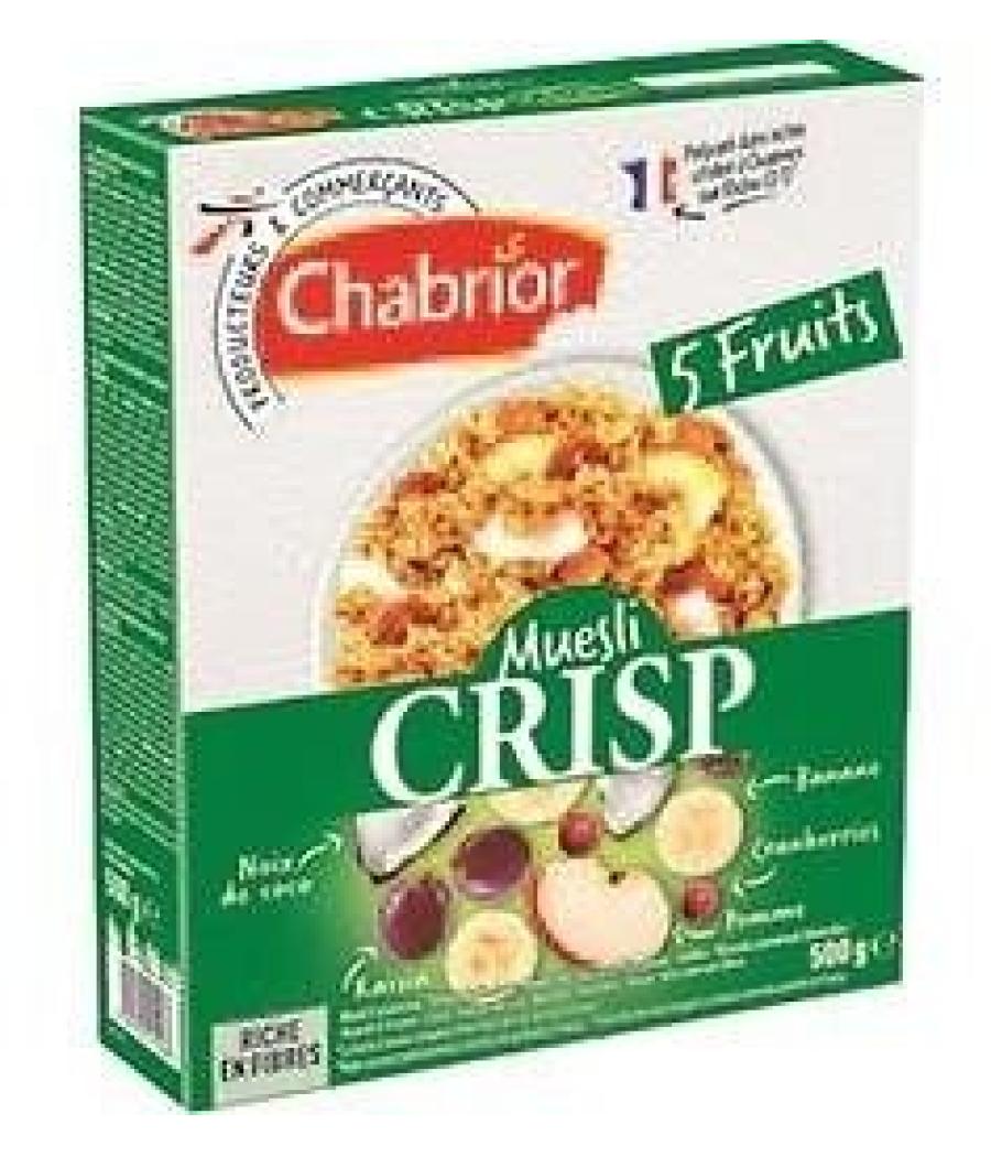 MUESLI CRISP 5 FRUITS 500G 500 G MUESLI CRISP 5 FRUITS 500G 500 G