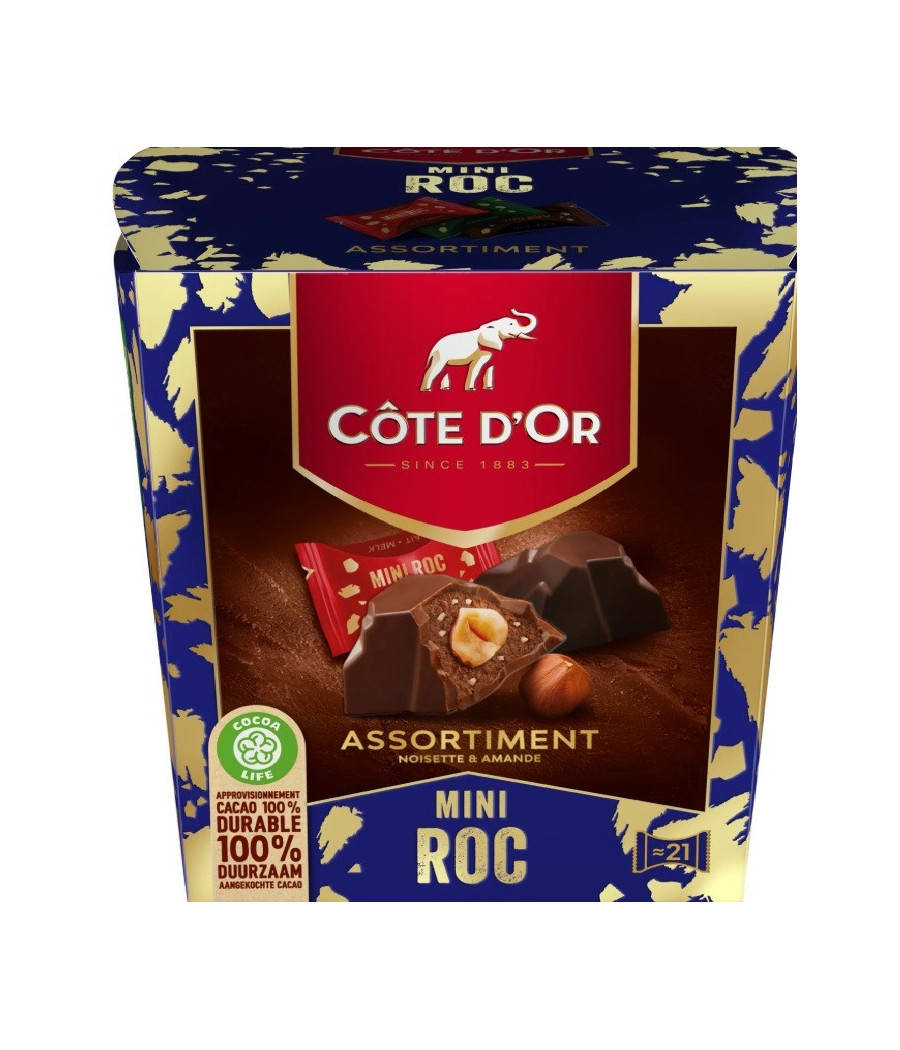 MINI ROC - ASSORTIMENT LAIT, NOIR, PRALINE CÖTE D'OR MINI ROC - ASSORTIMENT LAIT, NOIR, PRALINE CÖTE D'OR