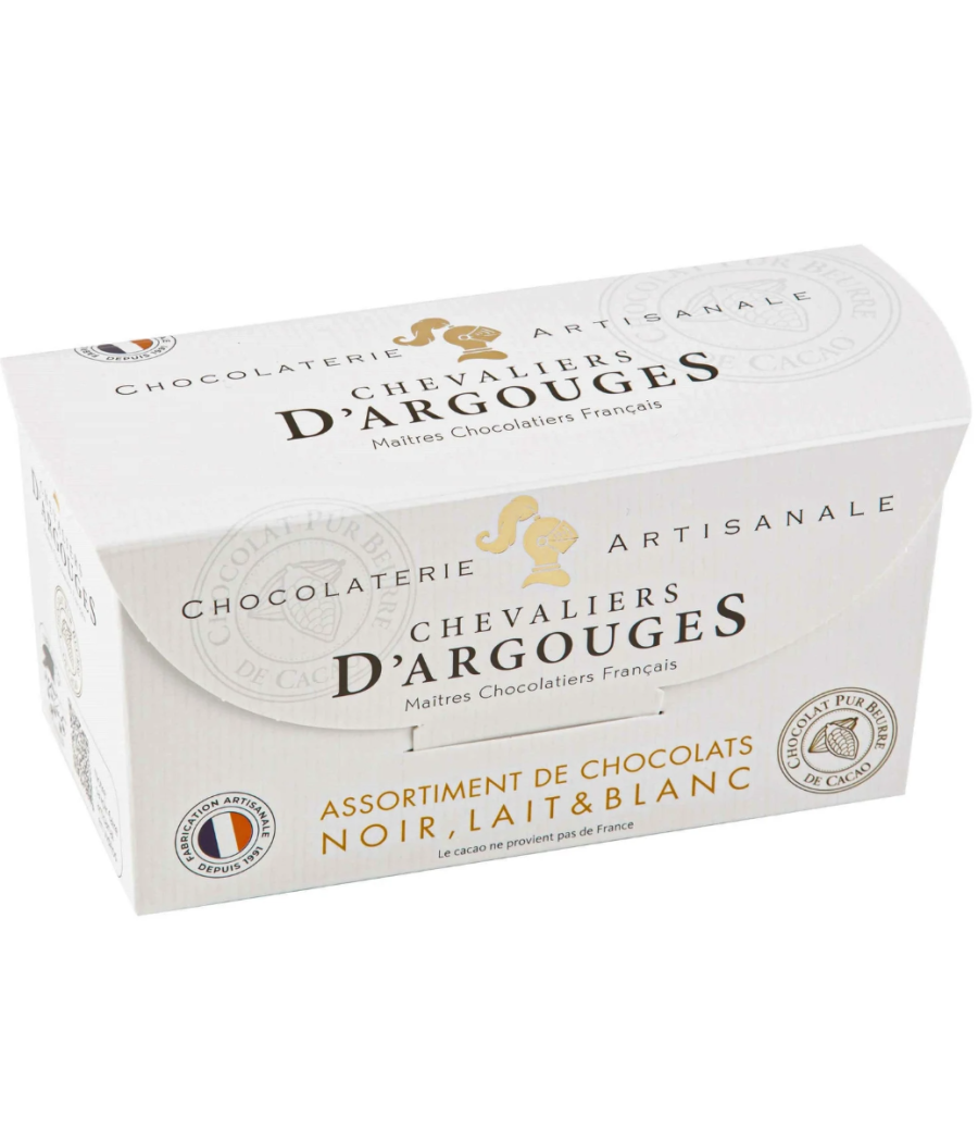 ASSORTIMENT DE  CHOCOLATS NOIR, LAIT ET BLANC 175 G ASSORTIMENT DE  CHOCOLATS NOIR, LAIT ET BLANC 175 G