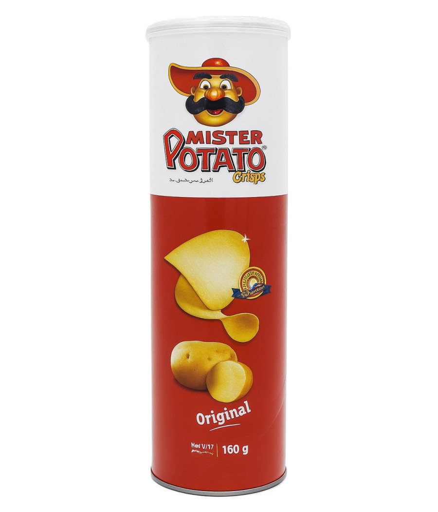 CRISPS MISTER POTATO CANISTER ORIGINAL 125G CRISPS MISTER POTATO CANISTER ORIGINAL 125G