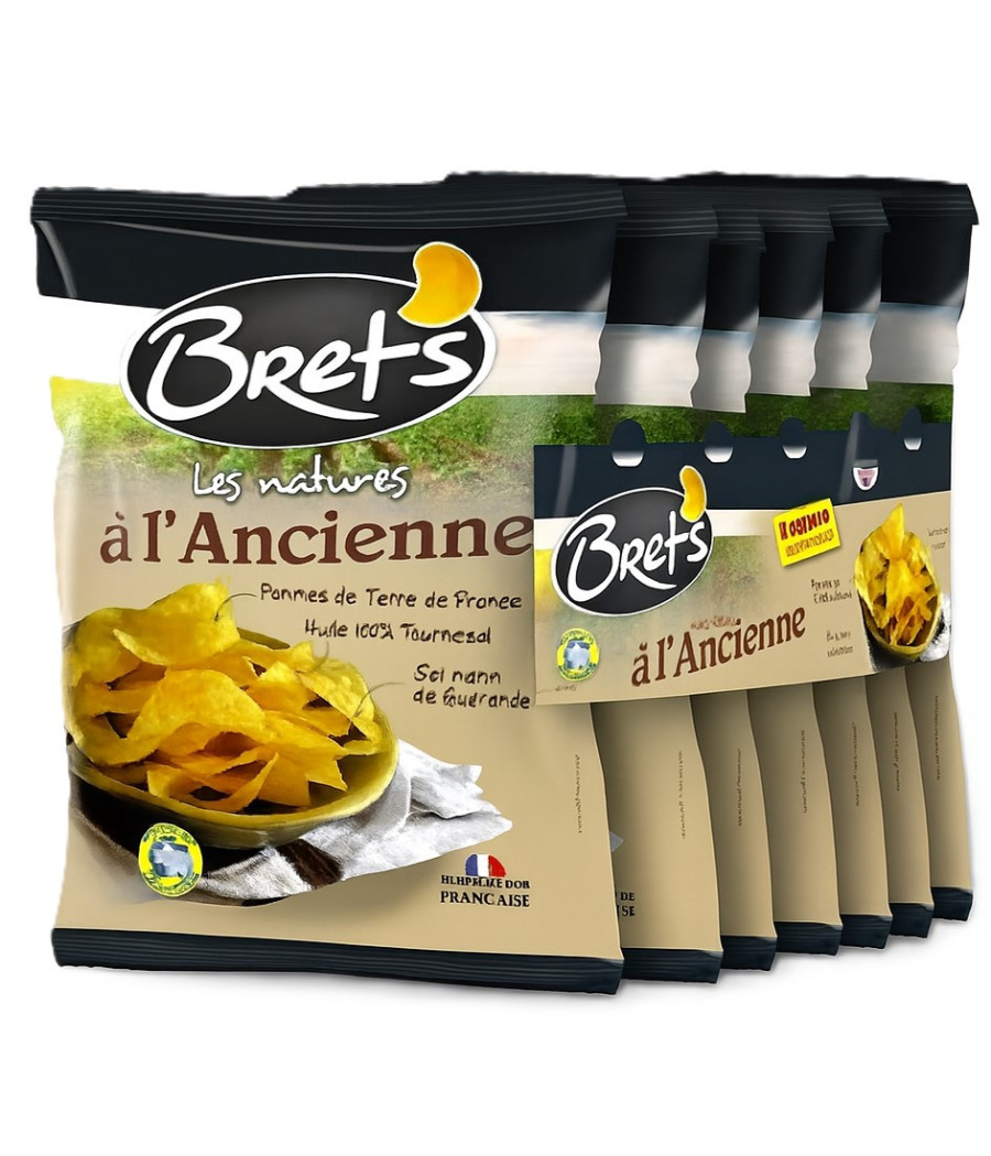 CHIPS LES NATURES A L'ANCIENNE BRETS 6X 25G CHIPS LES NATURES A L'ANCIENNE BRETS 6X 25G