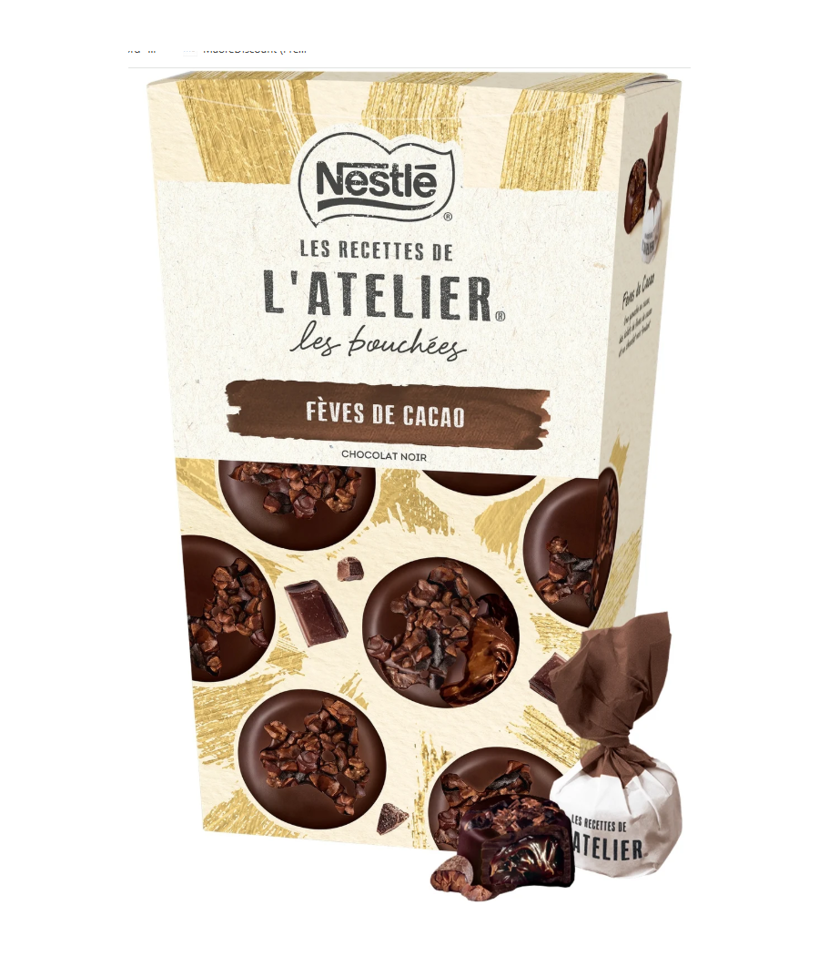 L'ATELIER LES BOUCHEES CHOCOLAT NOIR NESTLE L'ATELIER LES BOUCHEES CHOCOLAT NOIR NESTLE