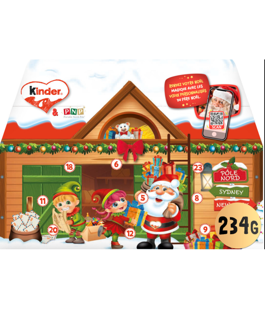 KINDER CALENDRIER DE L'AVENT 3D HOUSE 234 G MAISON 3D KINDER CALENDRIER DE L'AVENT 3D HOUSE 234 G MAISON 3D