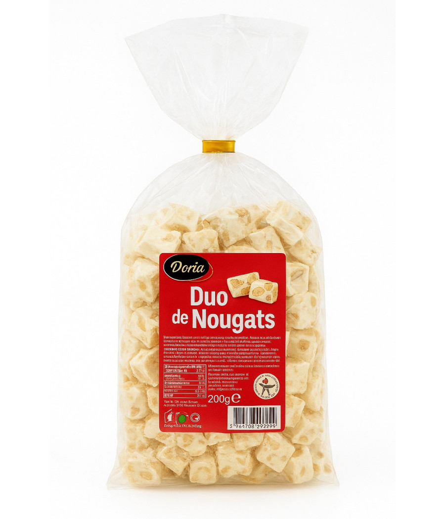 ASSORTIMENT NOUGATS AMANDES CHOCOLAT MIEL & FLEUR DE SEL 200 G ASSORTIMENT NOUGATS AMANDES CHOCOLAT MIEL & FLEUR DE SEL 200 G