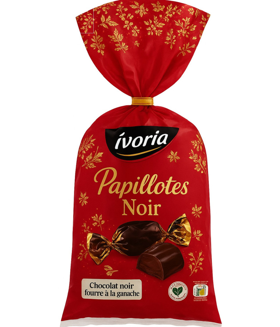 SACHET PAPILLOTES CHOCOLAT NOIR - 350G SACHET PAPILLOTES CHOCOLAT NOIR - 350G