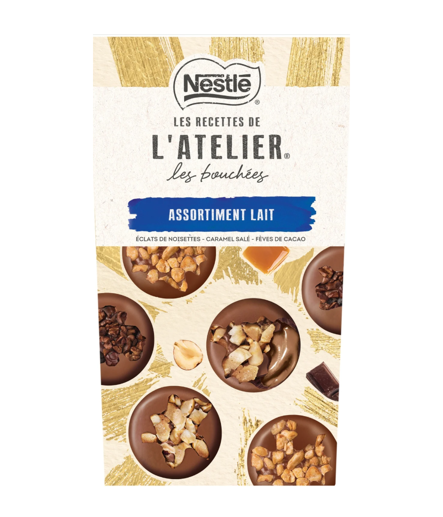 L'ATELIER LES BOUCHEES MIX AU LAIT NESTLE 266G L'ATELIER LES BOUCHEES MIX AU LAIT NESTLE 266G