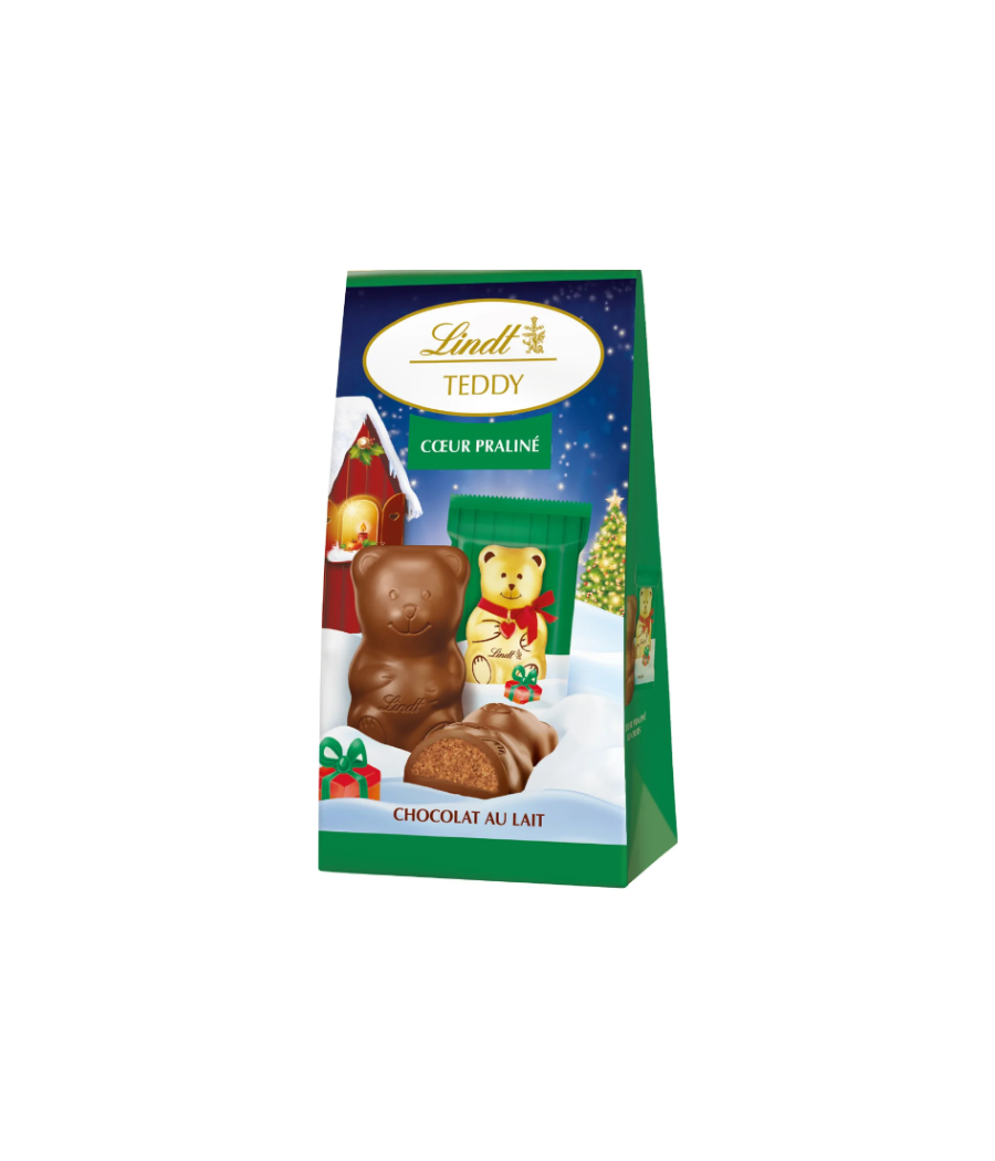 GUIMAUVE LAIT PRALINÉ  TEDDY LINDT 120G GUIMAUVE LAIT PRALINÉ  TEDDY LINDT 120G