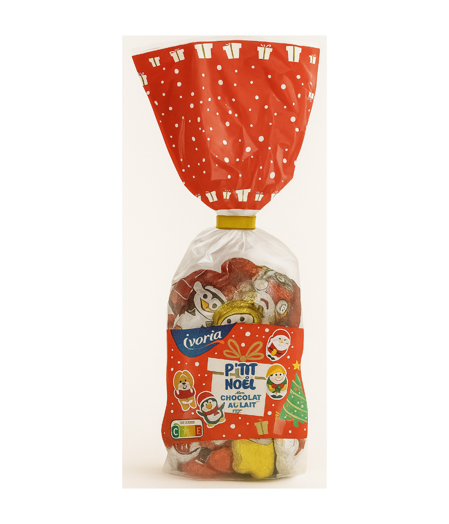 CONFISERIE IVORIA SACHETS MIX FIGURINES CHOCOLAT AU LAIT NOEL 160G CONFISERIE IVORIA SACHETS MIX FIGURINES CHOCOLAT AU LAIT NOEL 160G