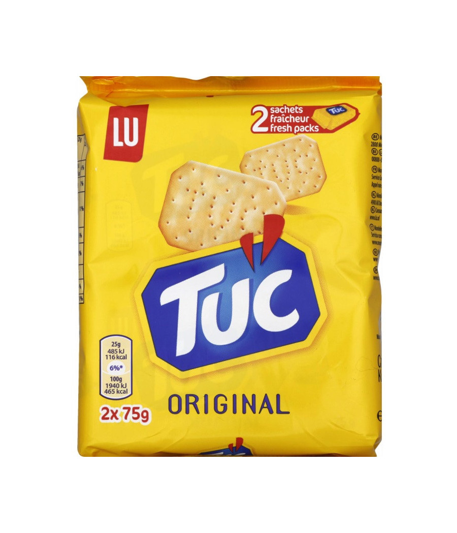 ORIGINAL 2 SACHETS DE TUC 75G 150G ORIGINAL 2 SACHETS DE TUC 75G 150G