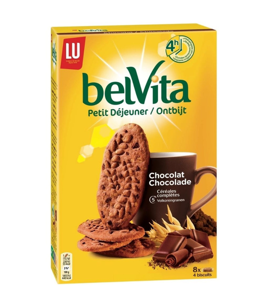 BISCUITS PETIT DEJEUNER CHOCOLAT BELVITA 400G BISCUITS PETIT DEJEUNER CHOCOLAT BELVITA 400G