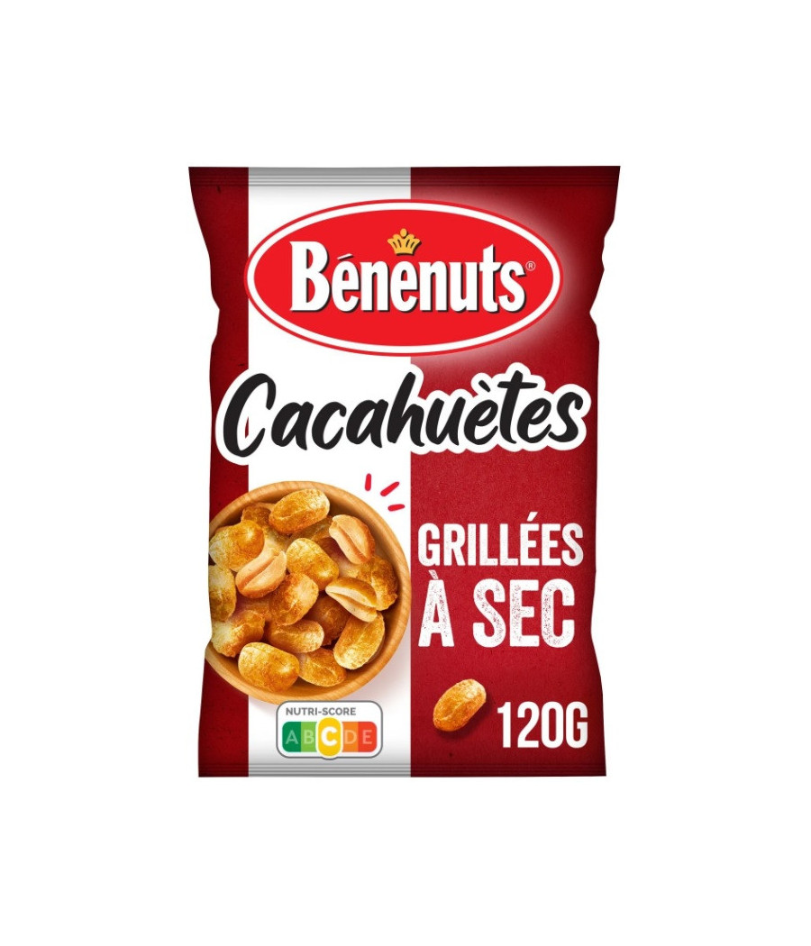CACAHUETES GRILLEES A SEC BENENUTS 120G CACAHUETES GRILLEES A SEC BENENUTS 120G