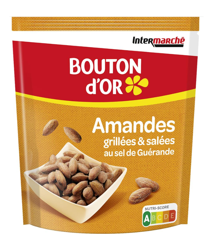 AMANDES GRILLEES ET SALEES BOUTON D'OR 125G AMANDES GRILLEES ET SALEES BOUTON D'OR 125G