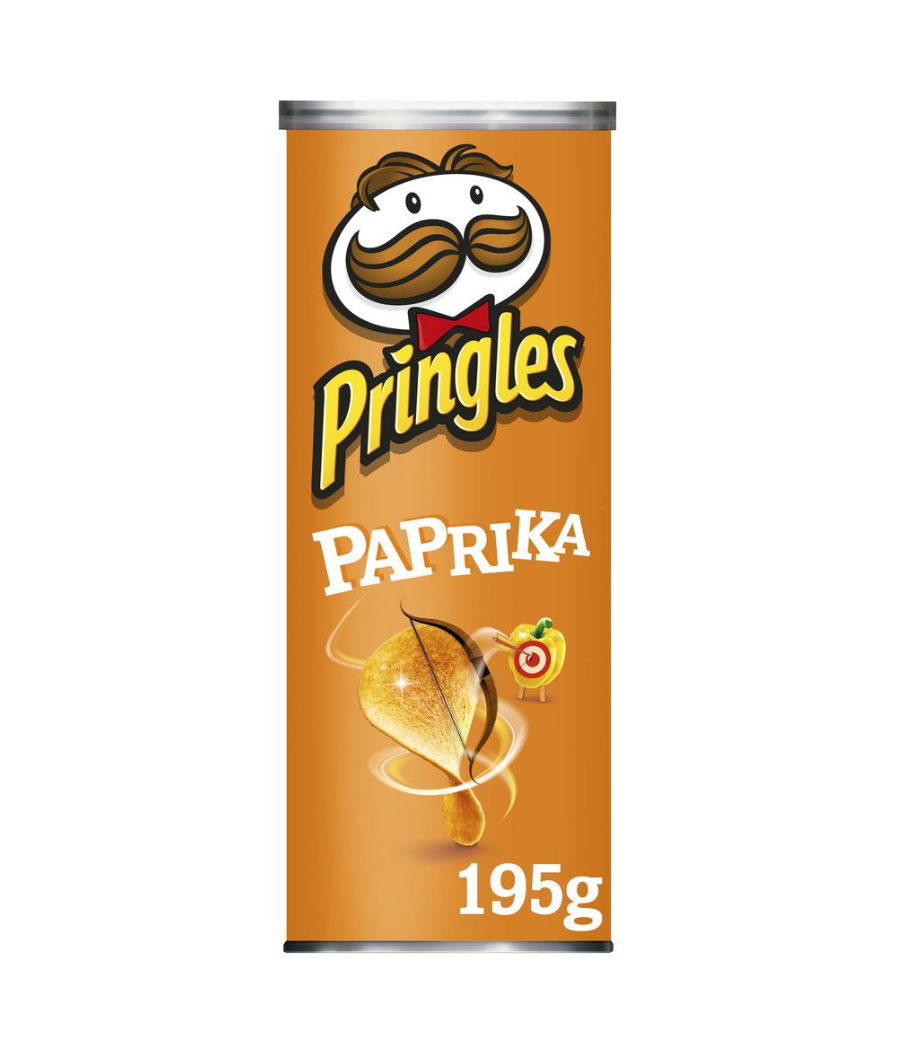 CHIPS SWEET PAPRIKA PRINGLES 195G CHIPS SWEET PAPRIKA PRINGLES 195G