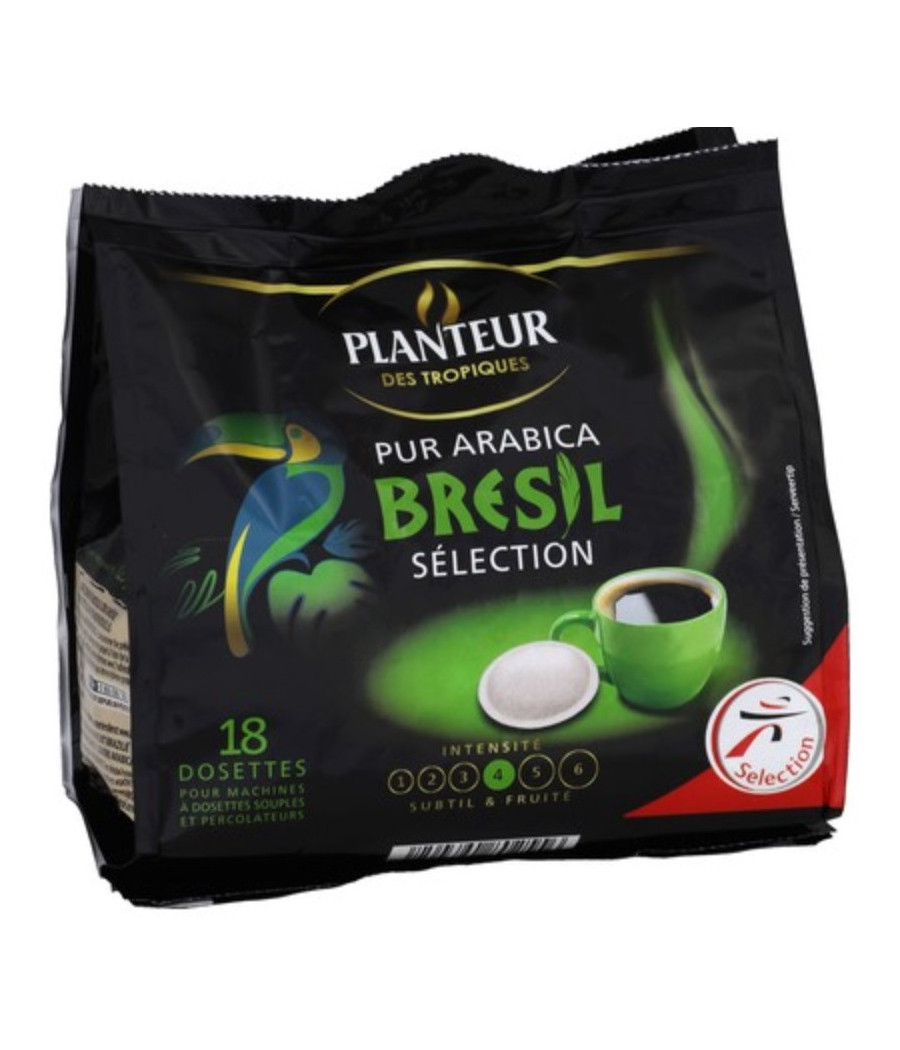 PUR ARABICA BRESIL SELECTION 125 G ℮, 18 DOSETTES PUR ARABICA BRESIL SELECTION 125 G ℮, 18 DOSETTES
