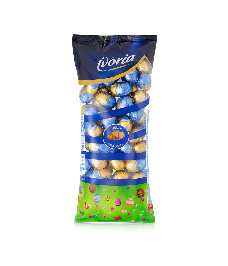 OEUFS PRALINE CHOCLOLAT AU LAIT IVORIA - 500G OEUFS PRALINE CHOCLOLAT AU LAIT IVORIA - 500G