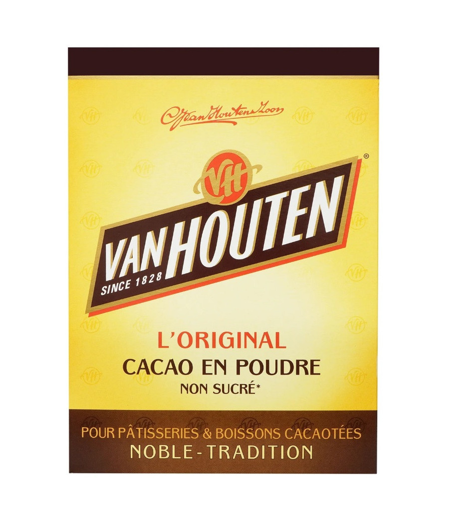 CACAO EN POUDRE NON SUCRE VANHOUTEN 255G CACAO EN POUDRE NON SUCRE VANHOUTEN 255G