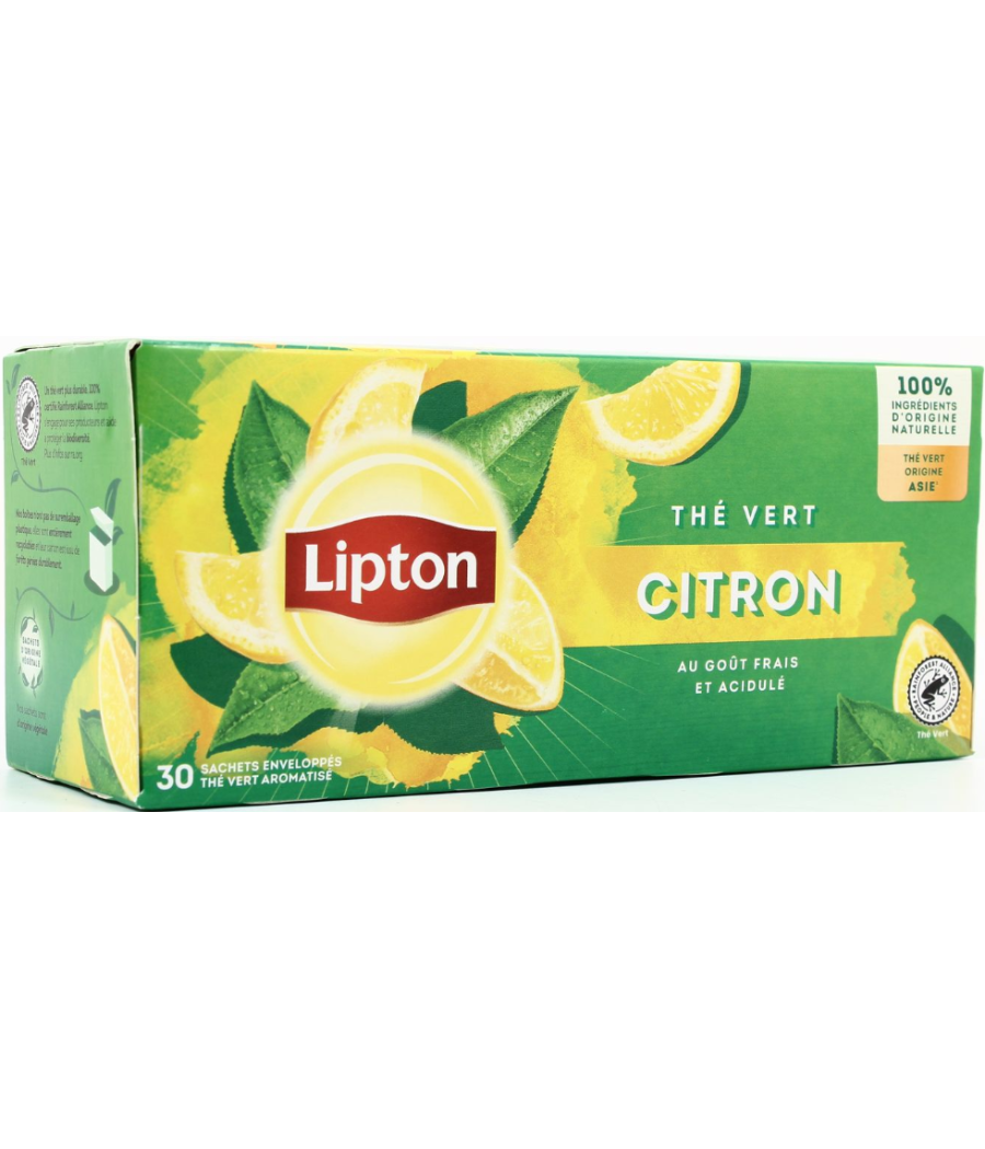 THE VERT CITRON AU GOUT FRAIS ET ACIDULE 30 SACHETS 48G THE VERT CITRON AU GOUT FRAIS ET ACIDULE 30 SACHETS 48G