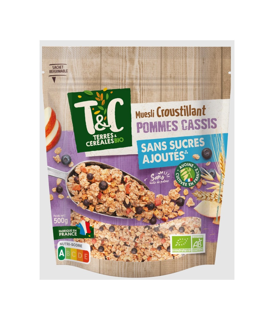 MUESLI CROUSTILLANT POMMES CASSIS MUESLI CROUSTILLANT POMMES CASSIS