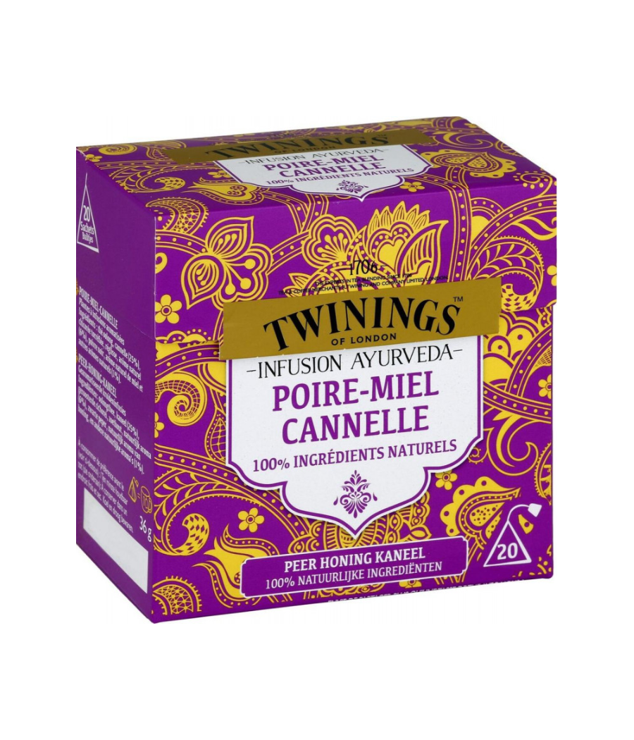 INFUSION AYURVEDA POIRE MIEL CANNELLE  36G INFUSION AYURVEDA POIRE MIEL CANNELLE  36G