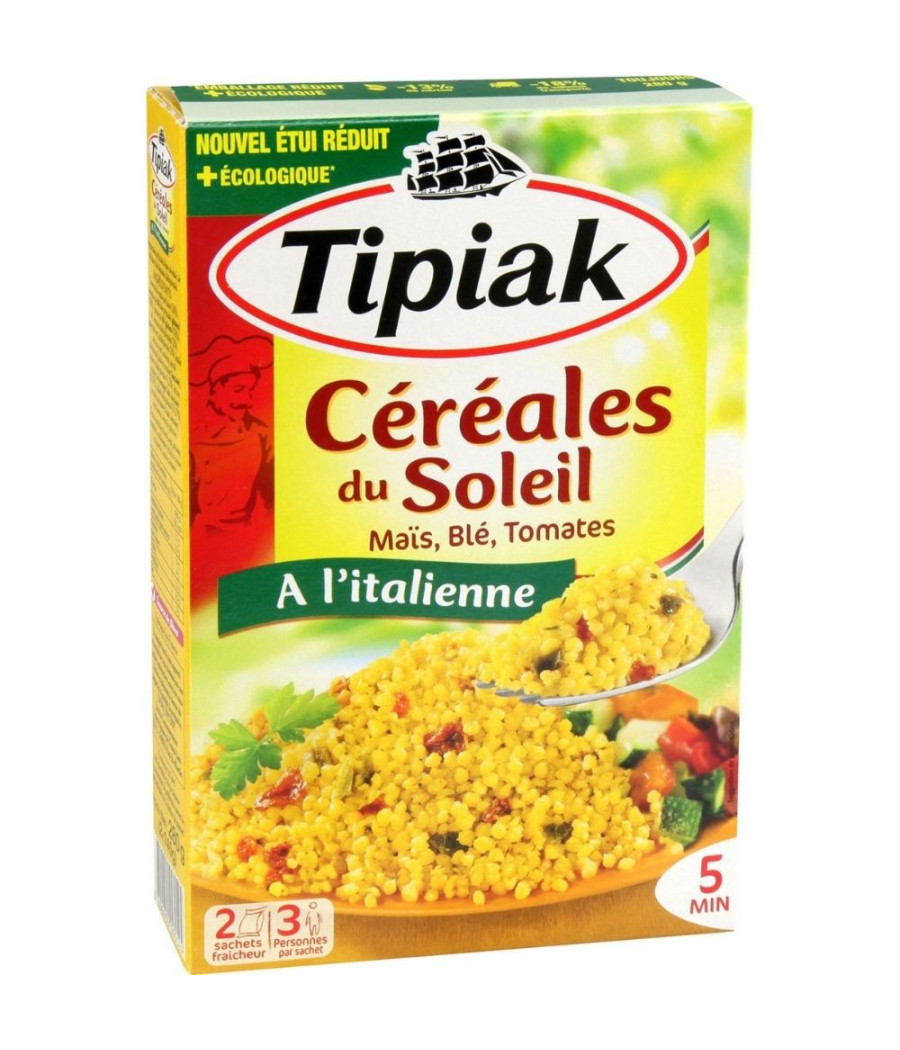 CEREALES DU SOLEIL A L'ITALIENNE TIPIAK 280G CEREALES DU SOLEIL A L'ITALIENNE TIPIAK 280G