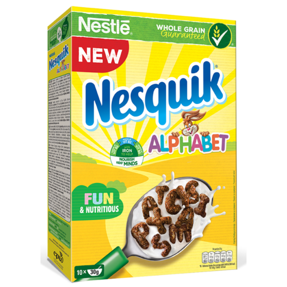 CEREALES NESTLENESQUIK  ALPHABET  PETIT DEJEUNER 325G