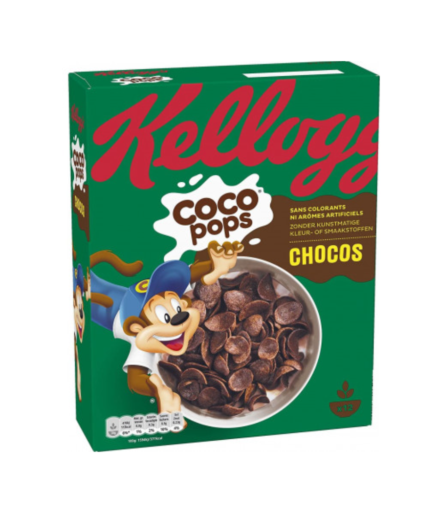 CEREALES KELLOGG'S COCO POPS CHOCOS 375G CEREALES KELLOGG'S COCO POPS CHOCOS 375G