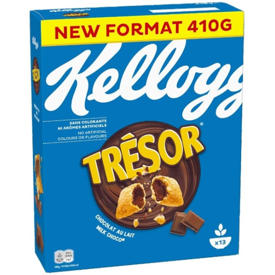 CEREALES TRESOR CHOCOLAT AU LAIT KELLOGG 410G
