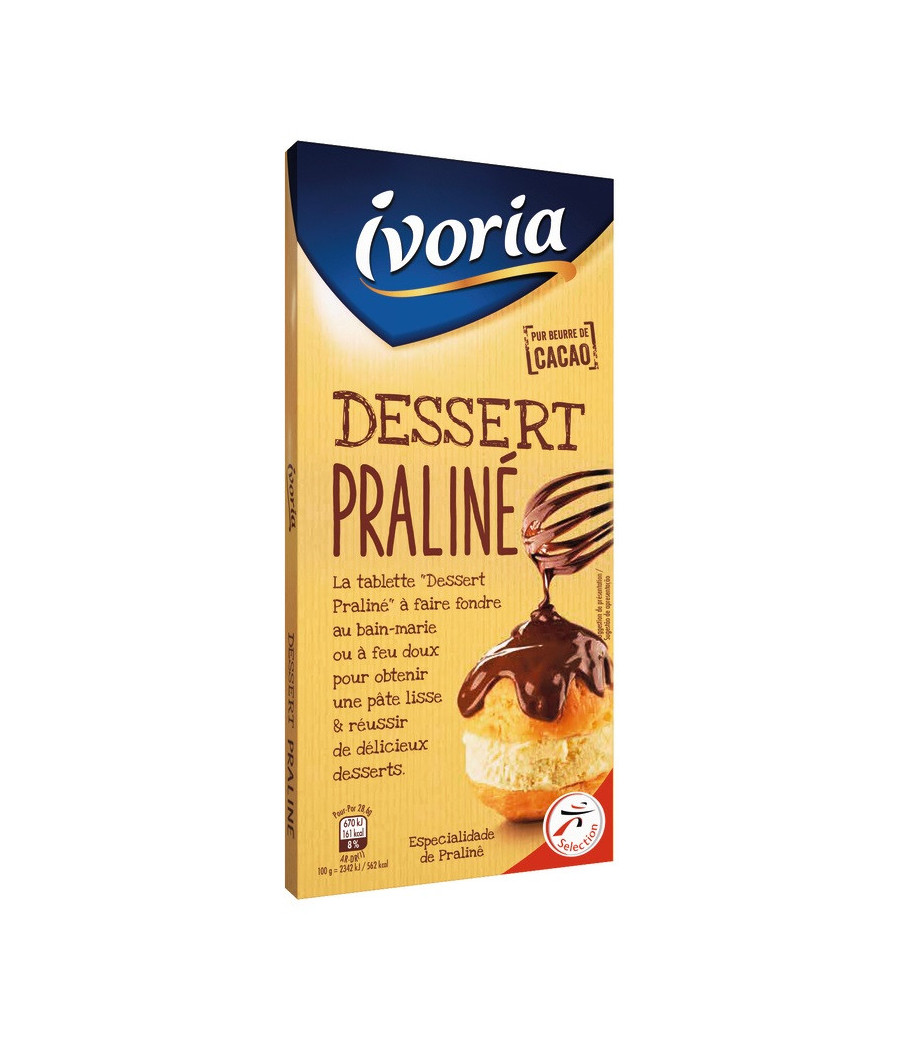 TABLETTE DESSERT PRALINE - 200G 200 G TABLETTE DESSERT PRALINE - 200G 200 G