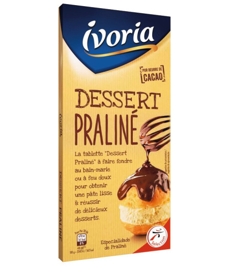 TABLETTE DESSERT PRALINE - 200G 200 G