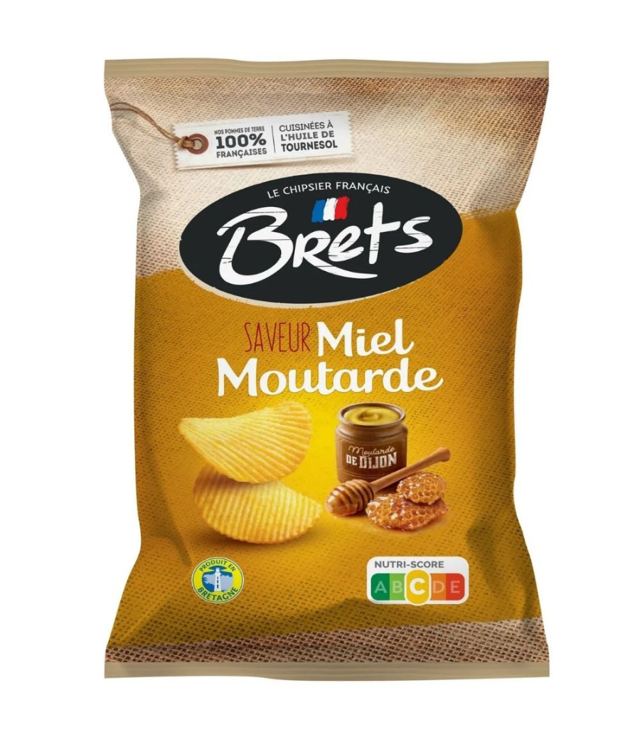 CHIPS SAVEUR MIEL MOUTARDE BRETS 125G CHIPS SAVEUR MIEL MOUTARDE BRETS 125G