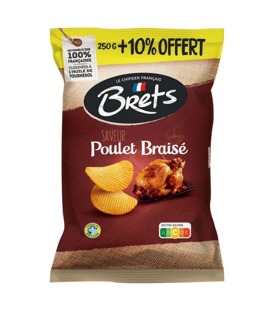 CHIPS SAVEUR POULET BRAISE 275G CHIPS SAVEUR POULET BRAISE 275G