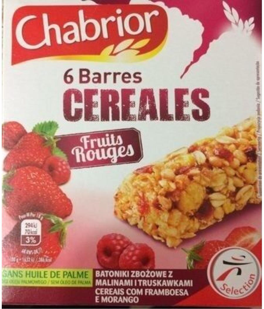 BARRES DE CEREALES FRUITS ROUGES X6 108G BARRES DE CEREALES FRUITS ROUGES X6 108G