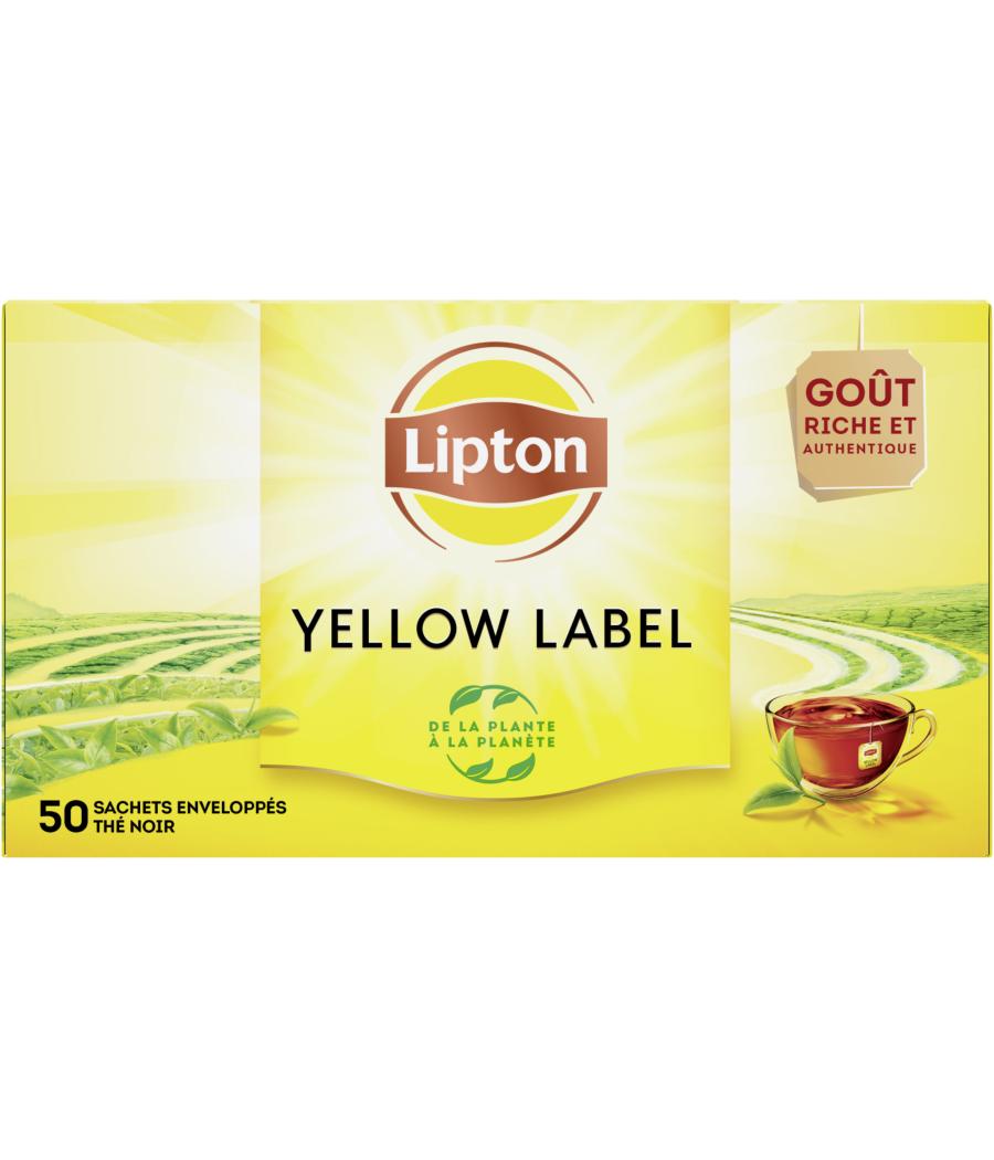 LIPTON YELLOW THE NOIR YELLOW LABEL 50 SACHETS 100G LIPTON YELLOW THE NOIR YELLOW LABEL 50 SACHETS 100G