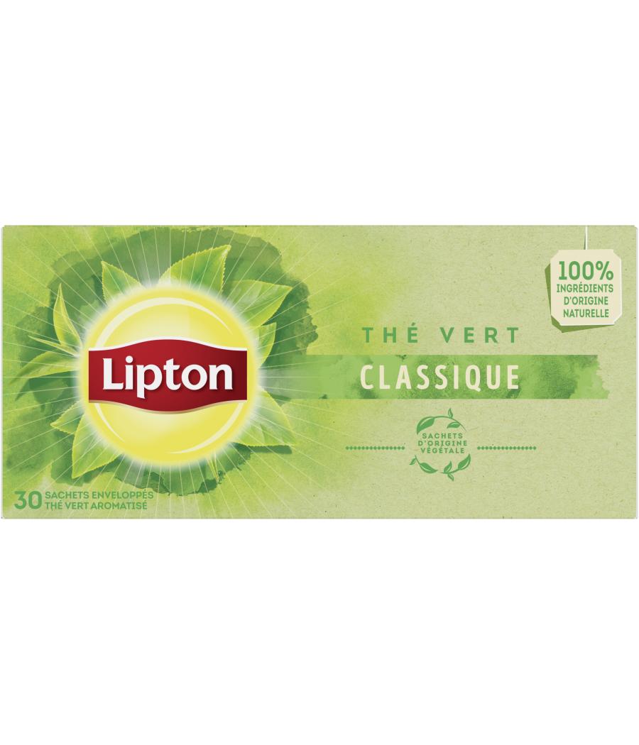 LIPTON THE VERT CLASSIQUE 30 SACHETS 40G LIPTON THE VERT CLASSIQUE 30 SACHETS 40G