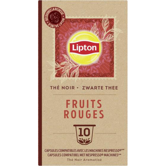 CAPSULES NESPRESSO THE NOIR FRUITS ROUGES LIPTON 25G