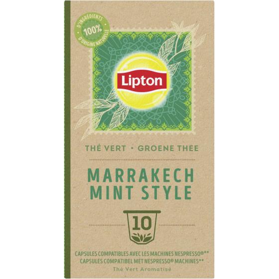 CAPSULES NESPRESSO THE VERT MARRAKECH MENTHE LIPTON 25G