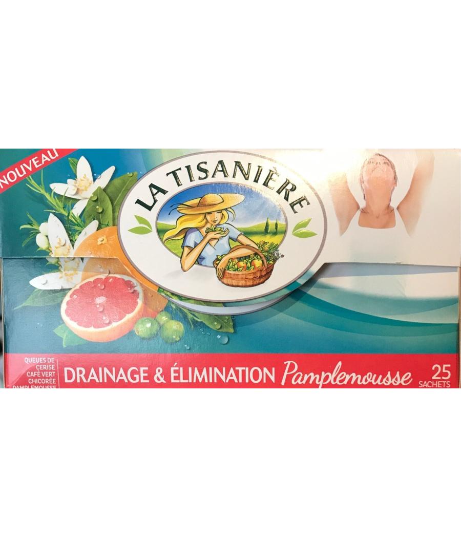 INFUSION DRAINAGE ET ELIMINATION AU PAMPLEMOUSSE LA TISANIERE 37,5G INFUSION DRAINAGE ET ELIMINATION AU PAMPLEMOUSSE LA TISANIERE 37,5G