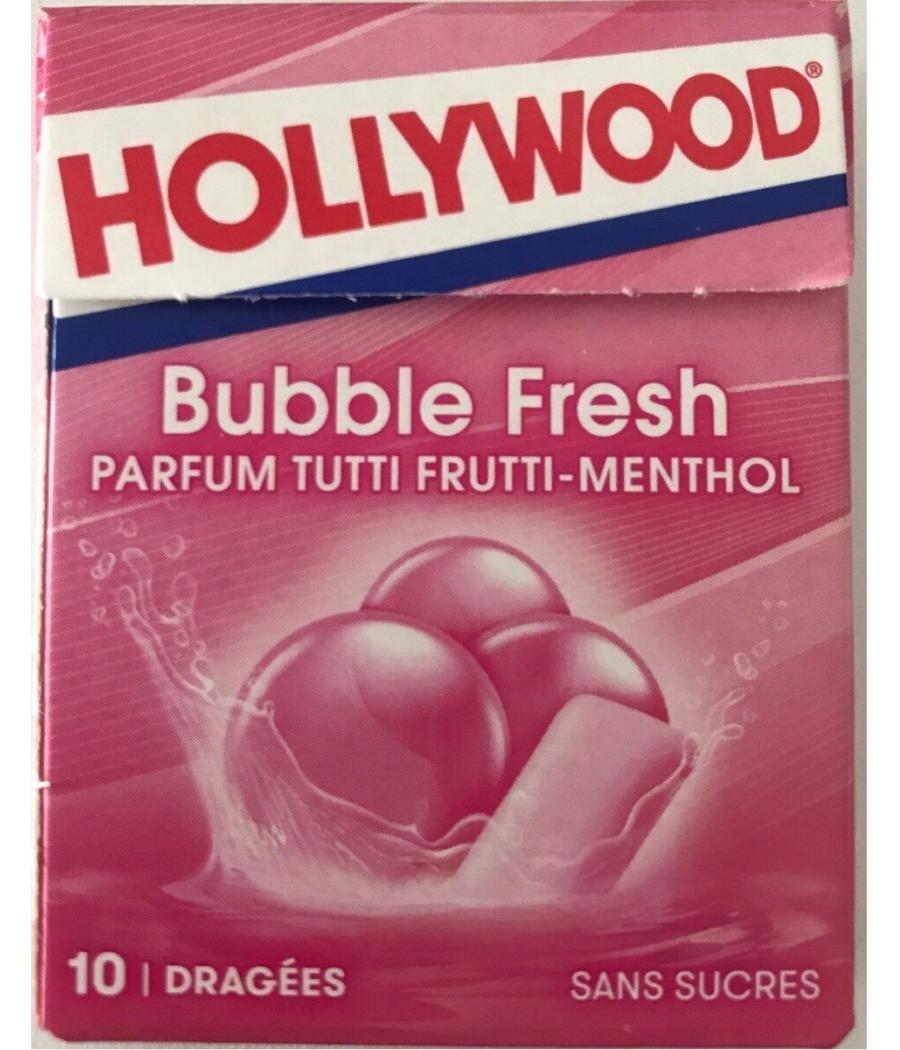 CHEWING-GUM BUBBLE FRESH TUTTI FRUTTI MENTHOL HOLLYWOOD 14G CHEWING-GUM BUBBLE FRESH TUTTI FRUTTI MENTHOL HOLLYWOOD 14G