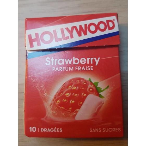 CHEWING-GUM FRAISE HOLLYWOOD 14G