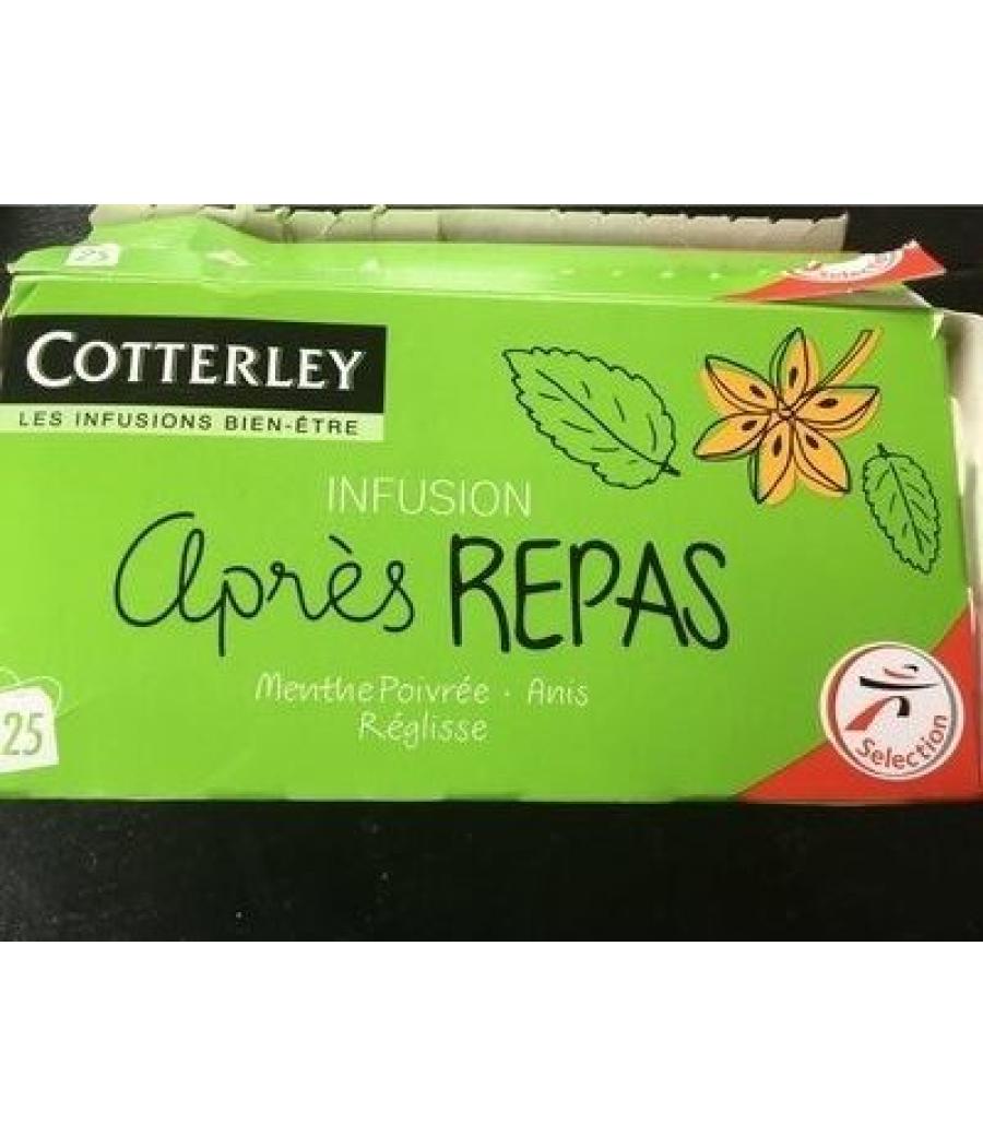 INFUSION APRES REPAS COTTERLEY UNE MARQUE INTERMARCHÉ  40G INFUSION APRES REPAS COTTERLEY UNE MARQUE INTERMARCHÉ  40G