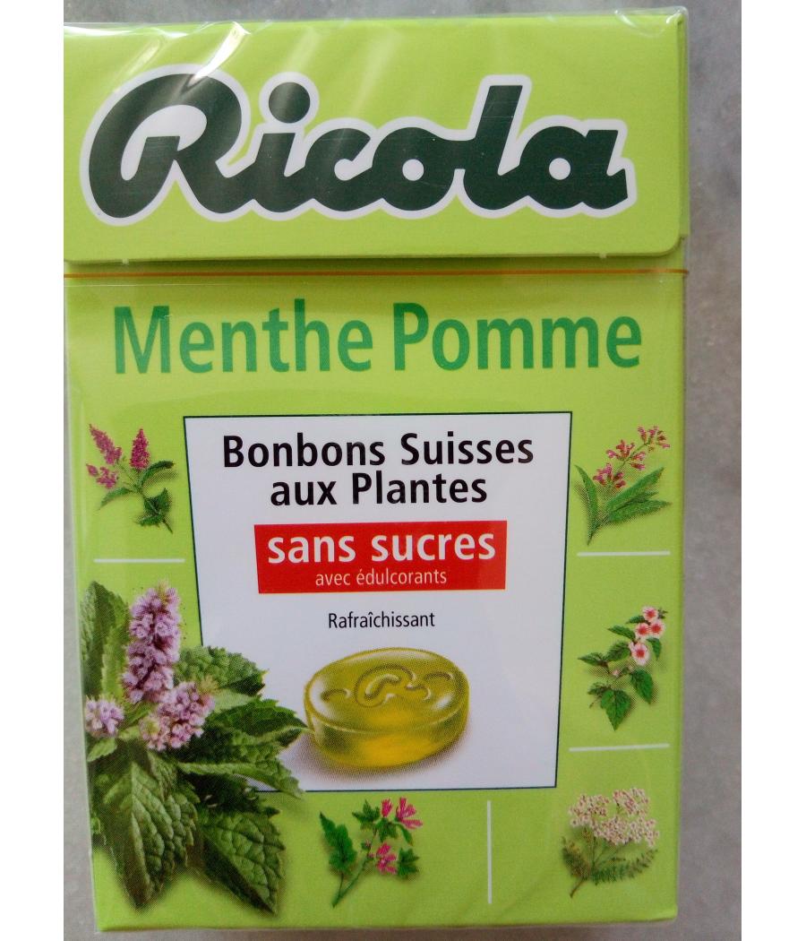 BONBONS RICOLA MENTHE POMME 50 G BONBONS RICOLA MENTHE POMME 50 G