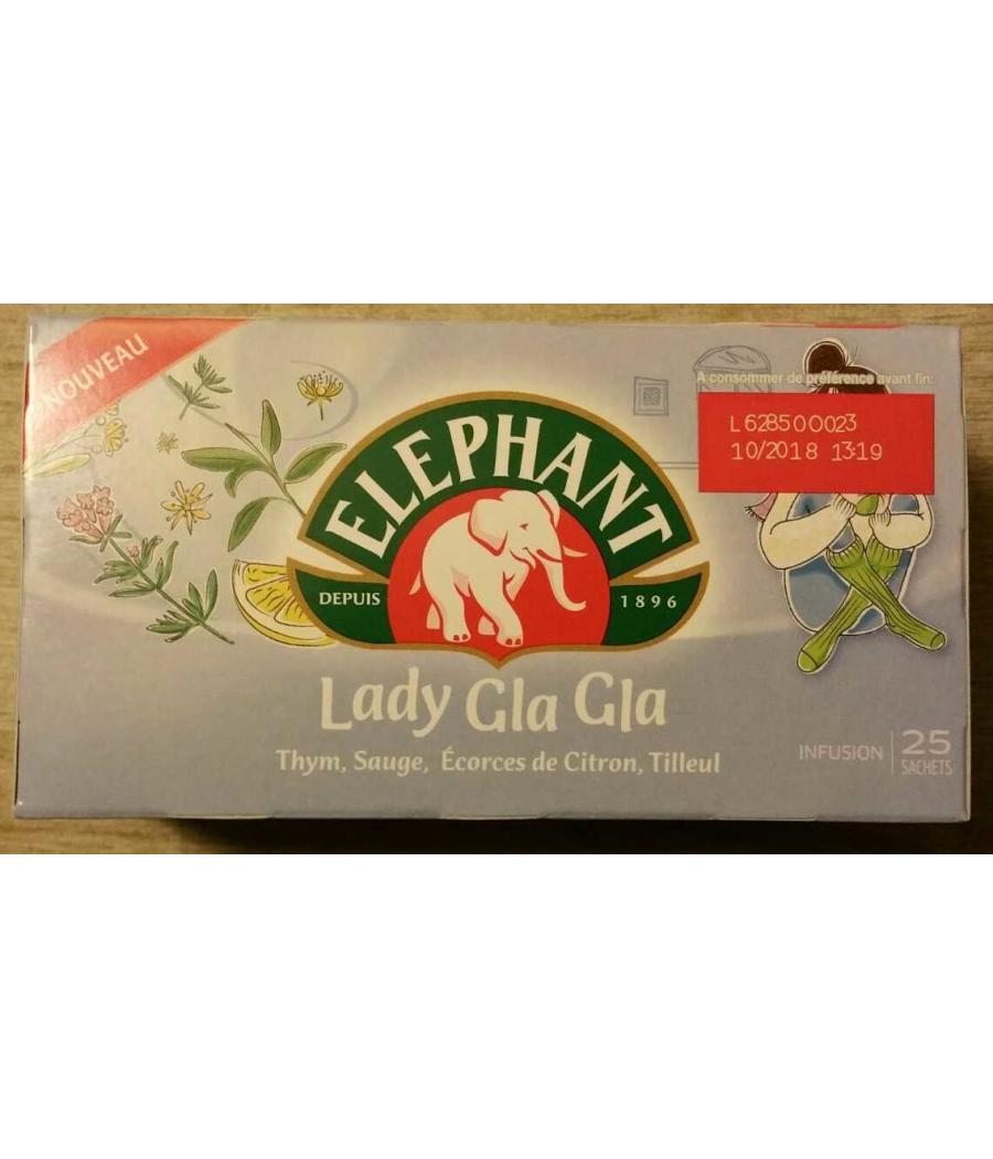 ELEPHANT INFUSION LADY GLA GLA 25 SACHETS 35G ELEPHANT INFUSION LADY GLA GLA 25 SACHETS 35G