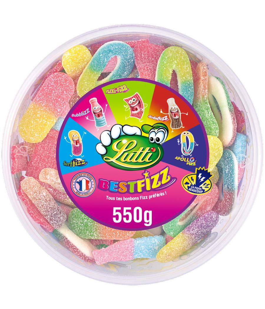 BONBON LUTTI BEST FIZZ TUBO 550G BONBON LUTTI BEST FIZZ TUBO 550G