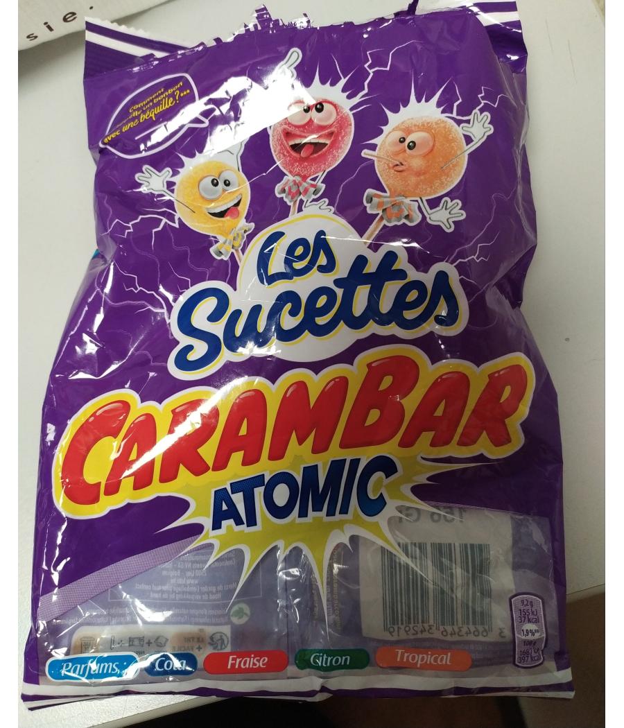 SUCETTES CARAMBAR ATOMIC 156G SUCETTES CARAMBAR ATOMIC 156G