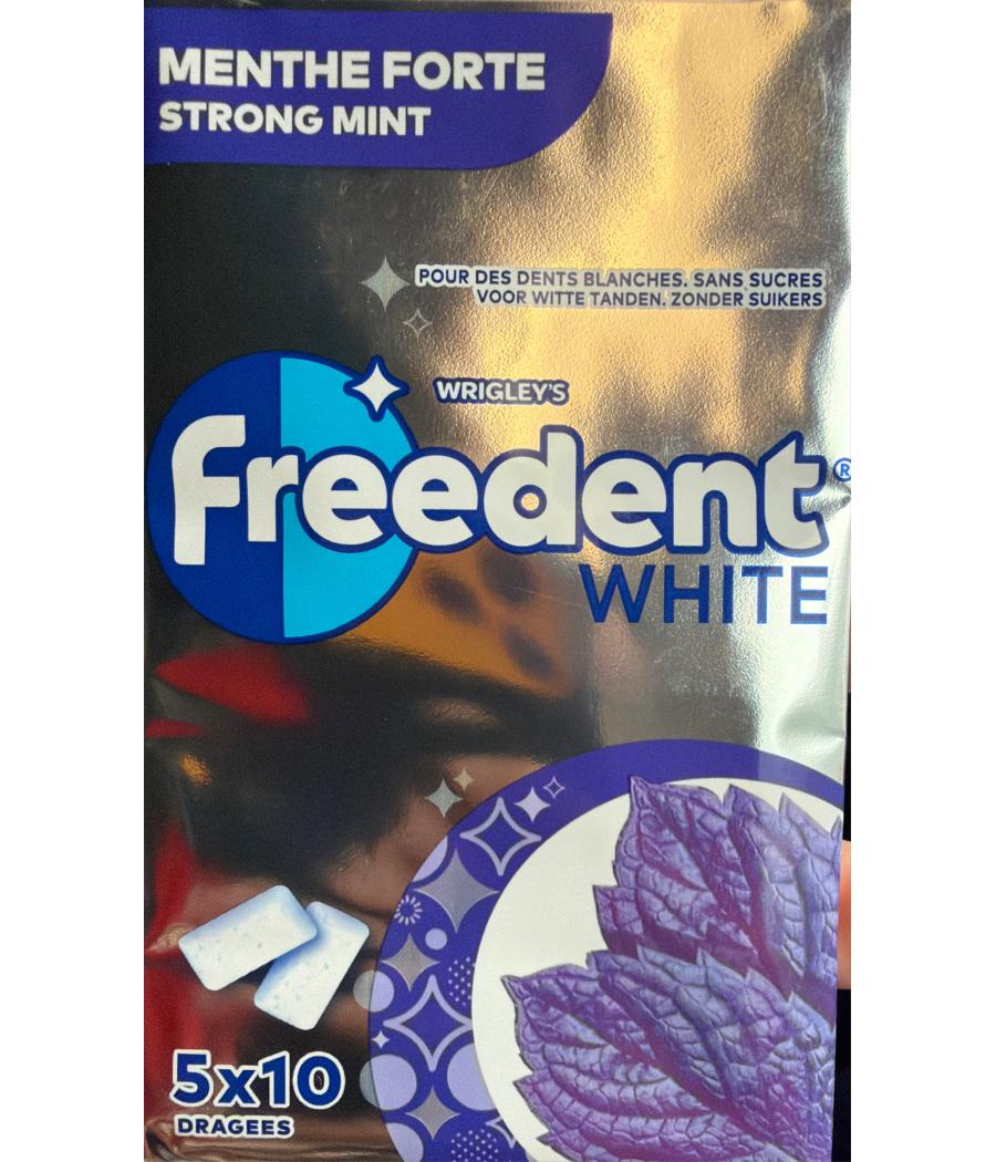 CHEWING-GUM FREEDENT WHITE M.FORTE 5 X 14G (50 DRAGEES) CHEWING-GUM FREEDENT WHITE M.FORTE 5 X 14G (50 DRAGEES)