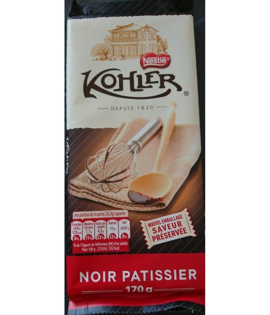 CHOCOLAT NOIR PATISSIER 170 G CHOCOLAT NOIR PATISSIER 170 G