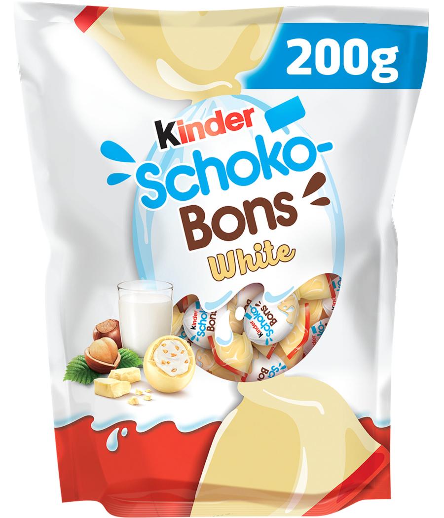 BONBONS KINDER SCHOKOBONS CHOCOLAT BLANC - 200G 200 G BONBONS KINDER SCHOKOBONS CHOCOLAT BLANC - 200G 200 G