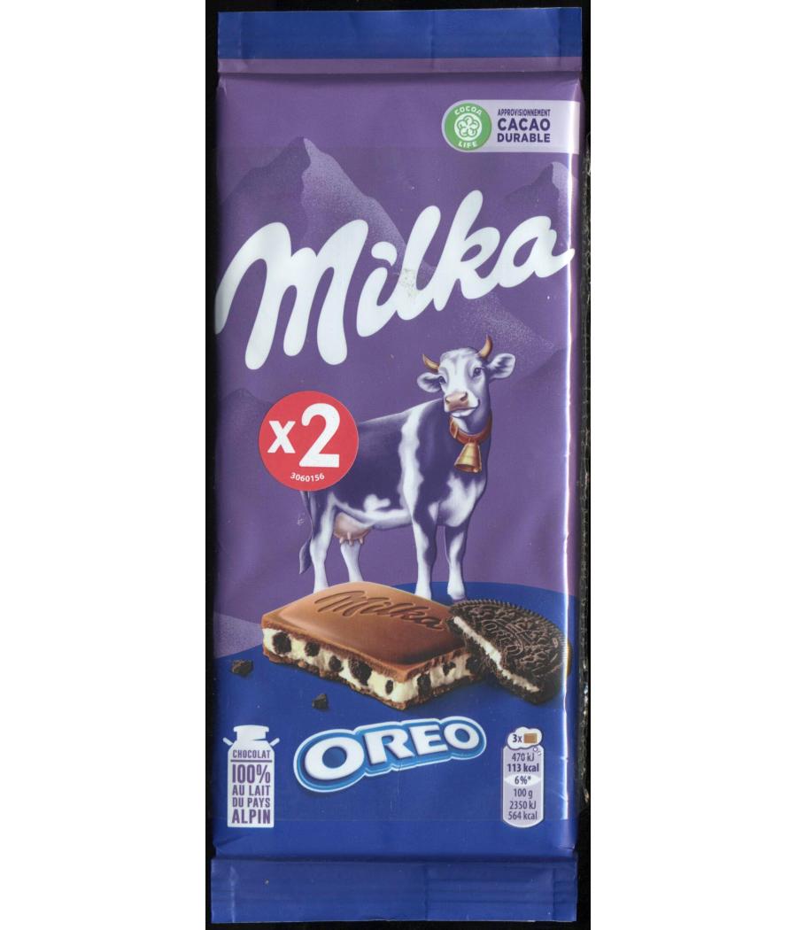 TABLETTE DE CHOCOILAT OREO MILKA 200G TABLETTE DE CHOCOILAT OREO MILKA 200G