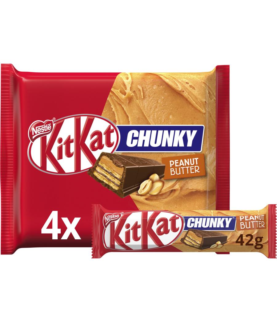 KITKAT CHUNKY PEANUT BUTTER NESTLE 168G KITKAT CHUNKY PEANUT BUTTER NESTLE 168G
